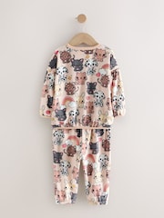 Ecru/Brown Pets Cosy Fleece Pyjamas (9mths-10yrs) - Image 7 of 9