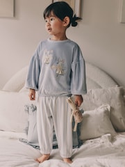 Blue Mouse Cosy Fleece Pyjamas (9mths-10yrs) - Image 1 of 4