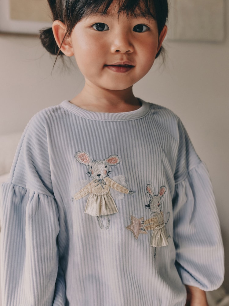 Blue Mouse Cosy Fleece Pyjamas (9mths-10yrs) - Image 4 of 4