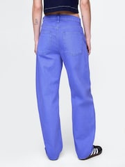 Gap Blue High Waisted Barrel Jeans - Image 2 of 6