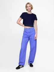 Gap Blue High Waisted Barrel Jeans - Image 4 of 6