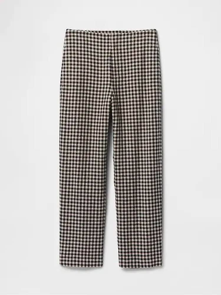 Schwarz/Weiß/Vichy-Karos - Gap – Hose aus schwerer Leinenmischung - Bild 11 von 11 Schwarz/Weiß/Vichy-Karos - Gap – Hose aus schwerer Leinenmischung - Bild 11 von 11