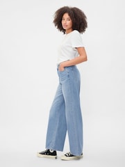 Gap Blue High Waisted Wide Leg Jeans - Image 4 of 7