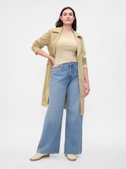 Gap Blue High Waisted Wide Leg Jeans - Image 6 of 7