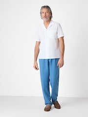 Oliver Sweeney Navy 100% Cotton Riviera Shirt - Image 1 of 4