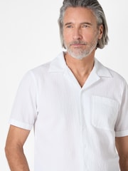 Oliver Sweeney Navy 100% Cotton Riviera Shirt - Image 3 of 4