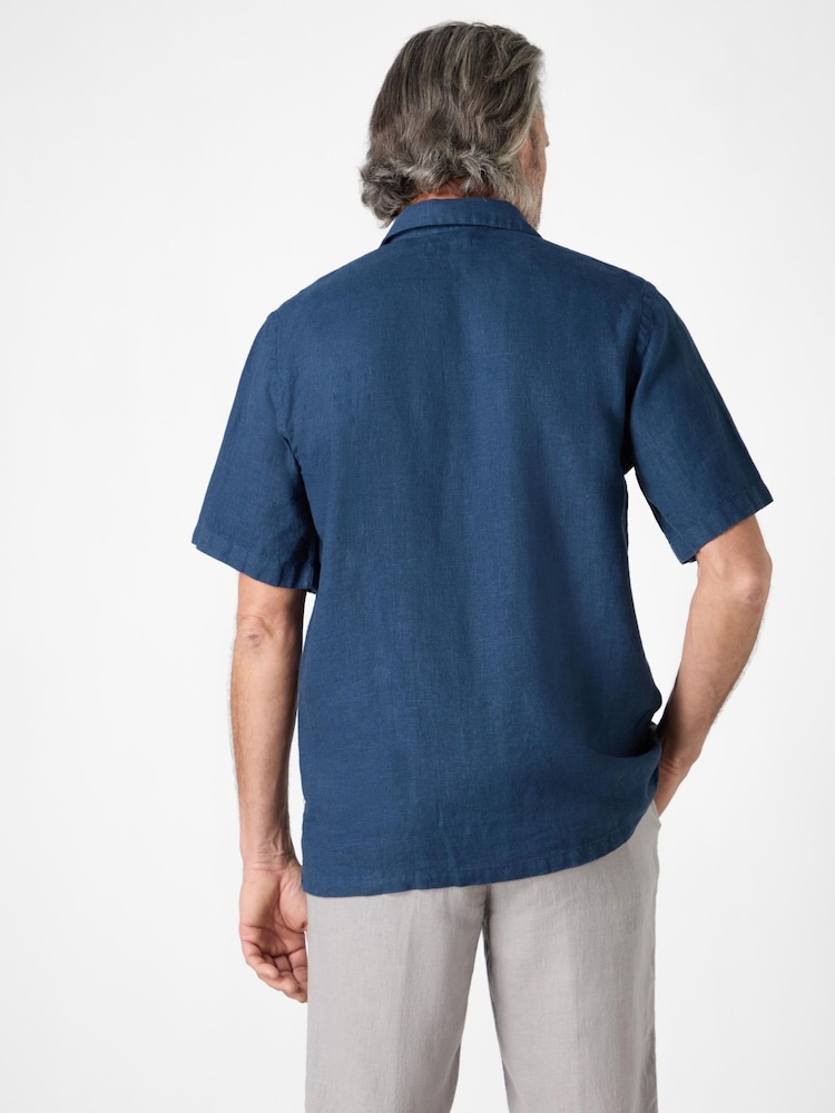 Oliver Sweeney 100% Linen Short Sleeved Shirt - Image 2 of 4
