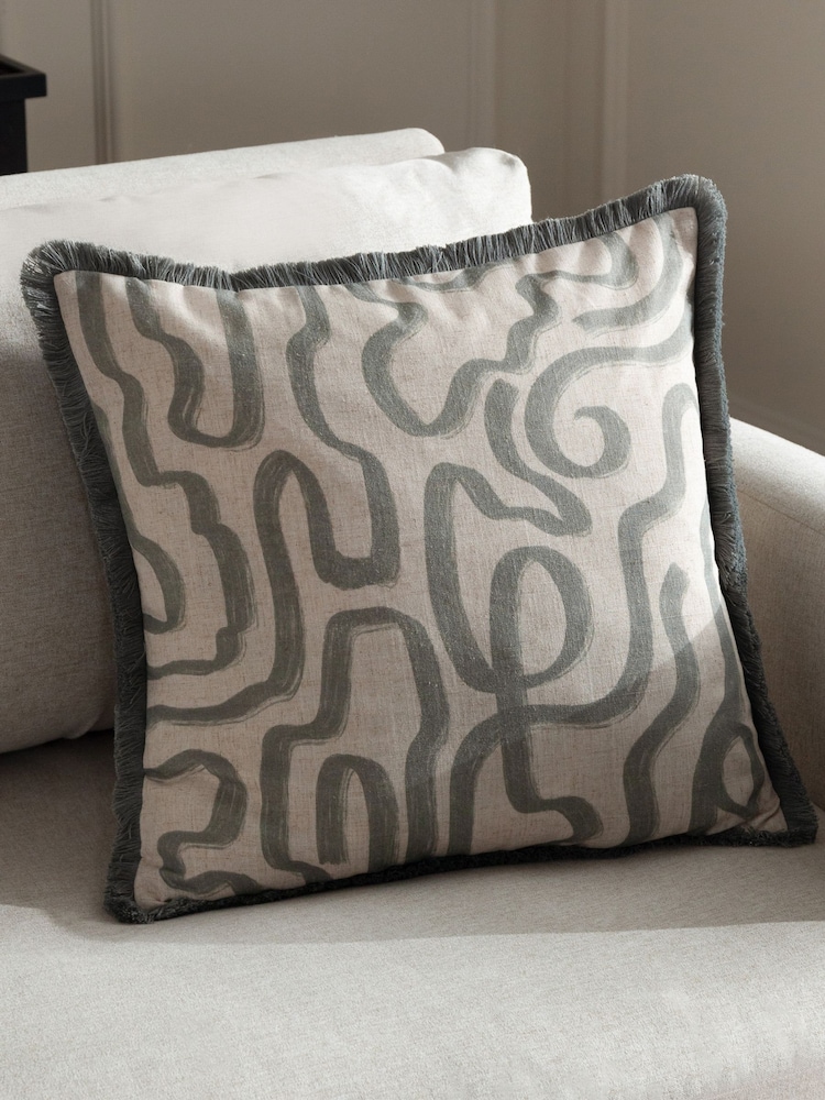 HÖEM Lina Abstract Printed Cushion - Image 1 of 6