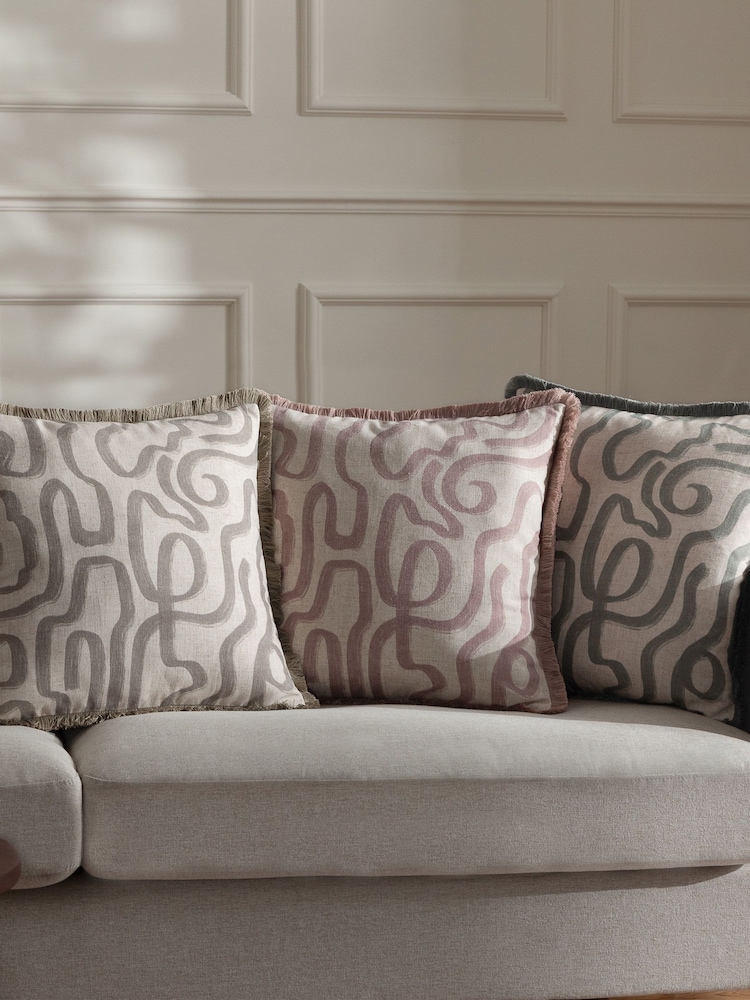 HÖEM Lina Abstract Printed Cushion - Image 6 of 6