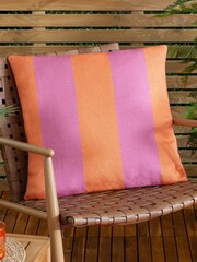 Furn Orange Deck Stripe Woven Outdoor Cushion - Image 1 of 6
