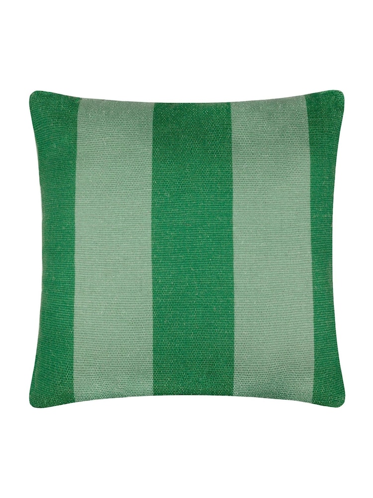 furn. Green Deck Stripe Woven Outdoor Cushion - Image 3 of 6