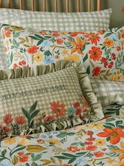 furn. Meadow Haze Embroidered Ruffle Cushion - صورة 2 من 6