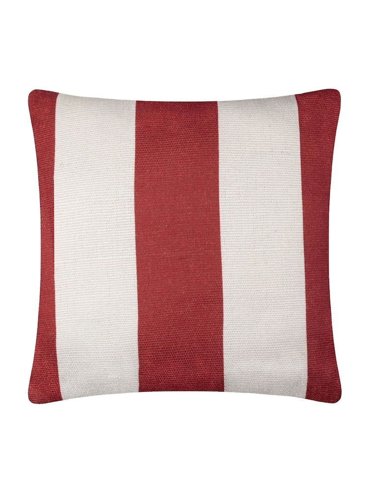 Furn White Deck Stripe Woven Outdoor Cushion - Image 2 of 6