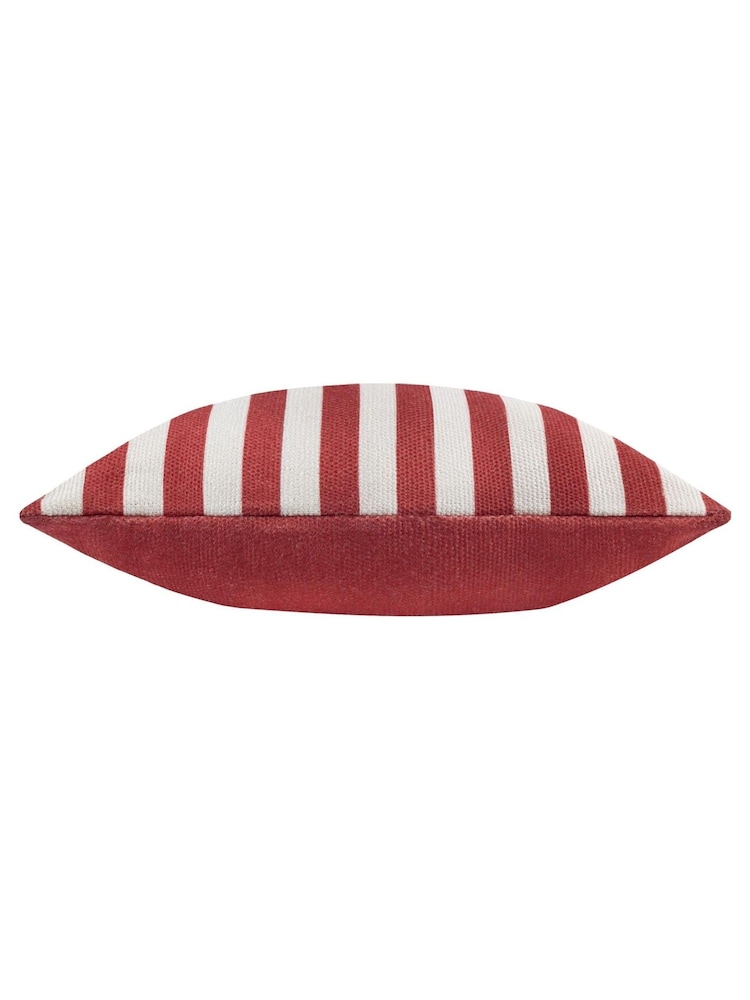 Furn White Deck Stripe Woven Outdoor Cushion - Image 4 of 6