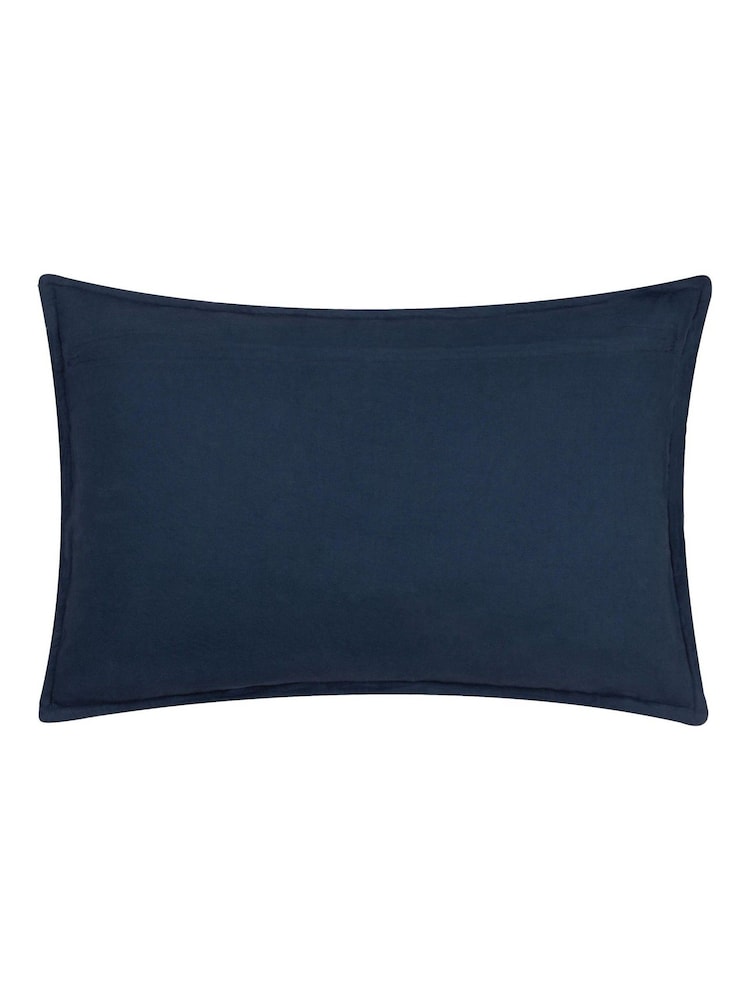 Yard Indigo Ramas Jacquard Polyester Filled Cushion - Image 2 of 4
