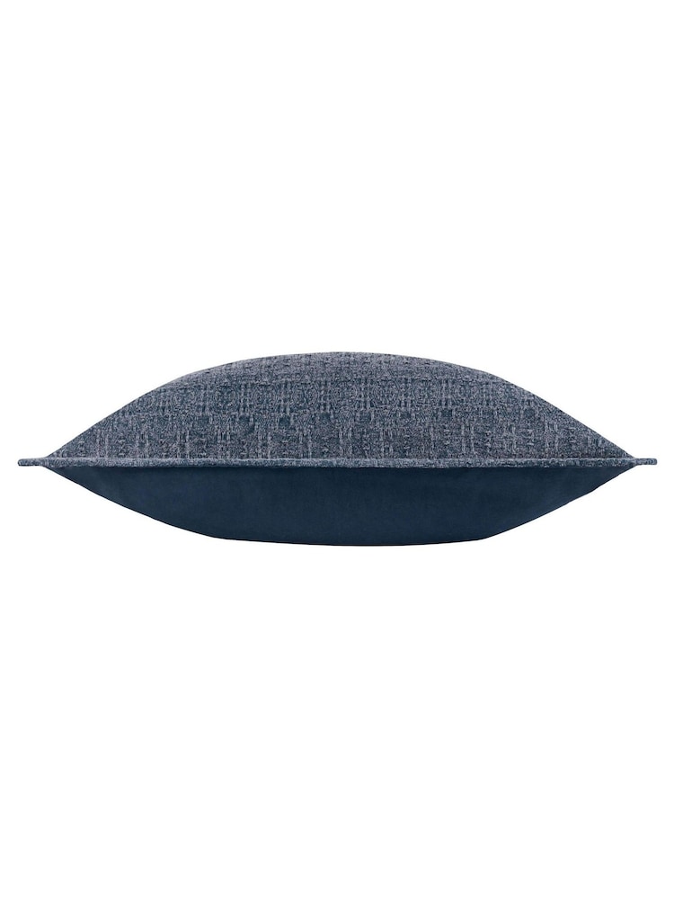 Yard Indigo Ramas Jacquard Polyester Filled Cushion - Image 3 of 4