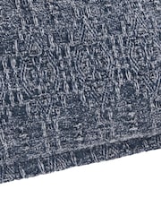 Yard Indigo Ramas Jacquard Polyester Filled Cushion - Image 4 of 4