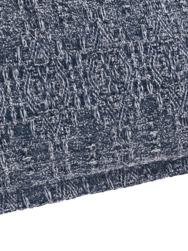 Yard Indigo Ramas Jacquard Polyester Filled Cushion - Image 4 of 4