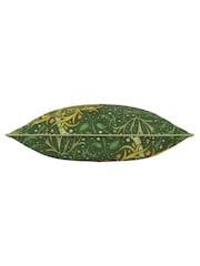 Morris & Co Forest Seaweed Printed Piped Outdoor Cushion - Image 2 of 3