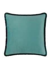 Paoletti Multicolour Marjoelle Flowers Printed Velvet Cushion - Image 2 of 4