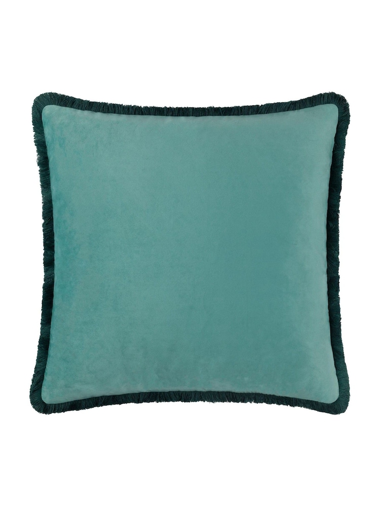 Paoletti Multicolour Marjoelle Flowers Printed Velvet Cushion - Image 2 of 4
