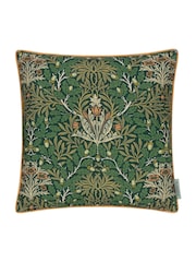 Morris & Co Forest Green Multi Acorn Printed Outdoor Cushion - Image 1 of 3