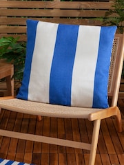 furn. White Deck Stripe Woven Outdoor Cushion - Image 1 of 5
