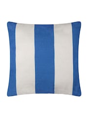 furn. White Deck Stripe Woven Outdoor Cushion - Image 3 of 5