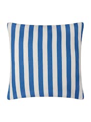 furn. White Deck Stripe Woven Outdoor Cushion - Image 4 of 5