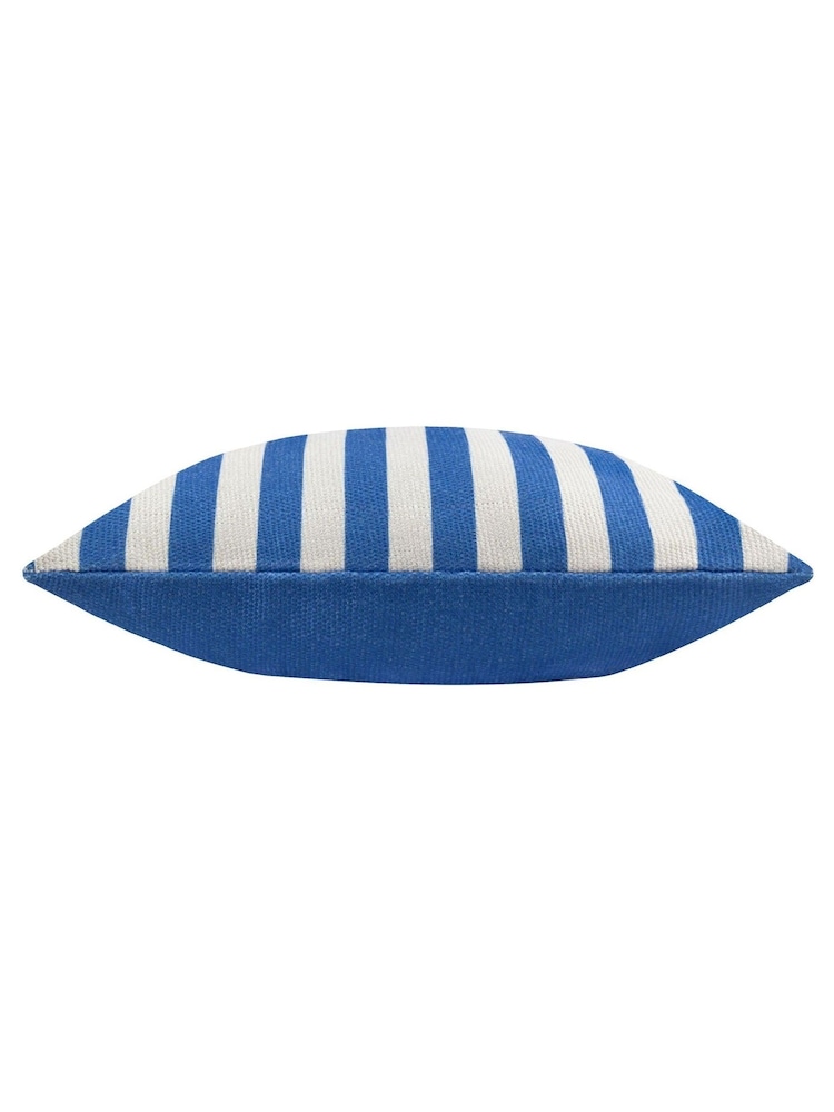 furn. White Deck Stripe Woven Outdoor Cushion - Image 5 of 5