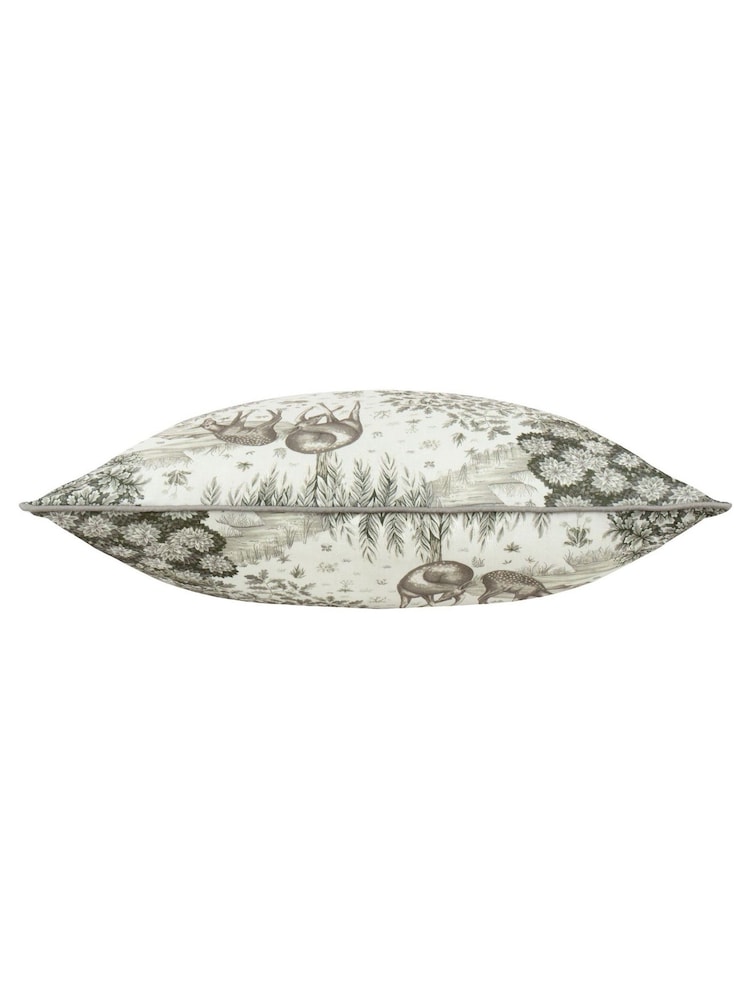 Morris & Co Linen The Brook Printed Outdoor Cushion - Image 2 of 3