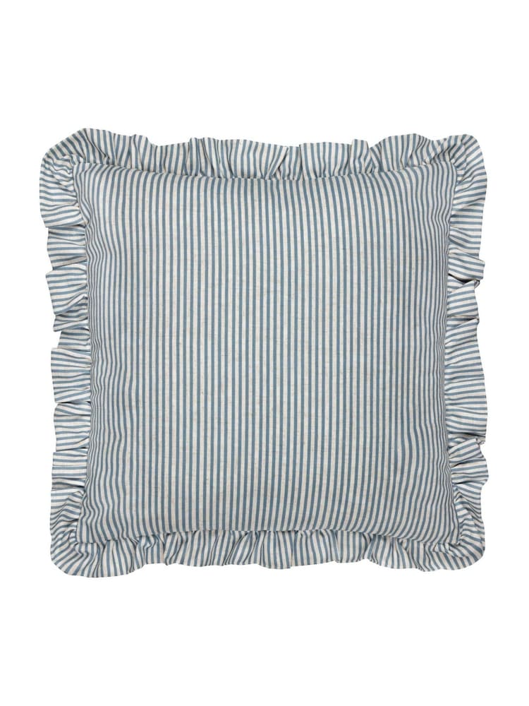 Wylder Martha Embroidered Ruffle Polyester Filled Cushion - Imagen 2 de 5