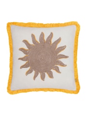 Furn Yellow Sun Embroidered Cushion - Image 2 of 6