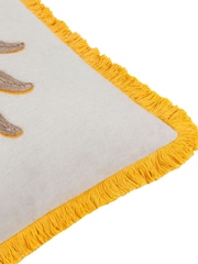 Furn Yellow Sun Embroidered Cushion - Image 5 of 6