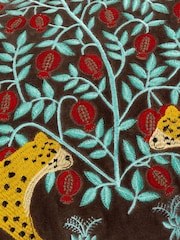 Wylder Multicolour Aritra Embroidered Velvet Cushion - Image 2 of 6