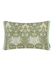 Morris & Co Sunflower Snakeshead Printed Outdoor Cushion - Image 1 of 3