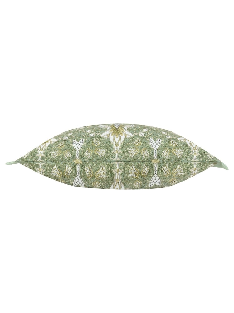 Morris & Co Sunflower Snakeshead Printed Outdoor Cushion - Image 2 of 3