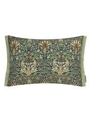 Morris & Co Indigo Snakeshead Printed Outdoor Cushion - Image 1 of 3