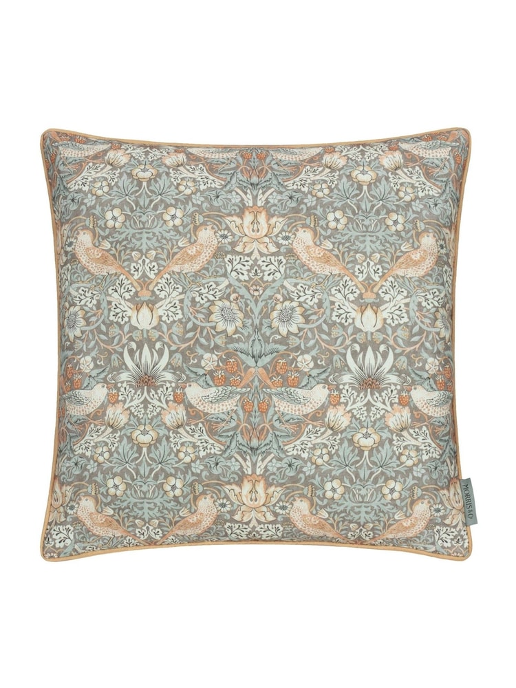 Morris & Co. Strawberry Thief Piped Outdoor Cushion - Bild 1 von 4