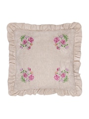 Wylder Martha Embroidered Ruffle Feather Rich Cushion - Imagen 2 de 6