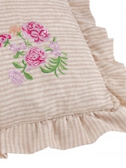 Wylder Martha Embroidered Ruffle Feather Rich Cushion - Imagen 5 de 6