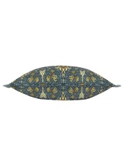 Morris & Co Indigo Snakeshead Printed Outdoor Cushion - Image 2 of 3