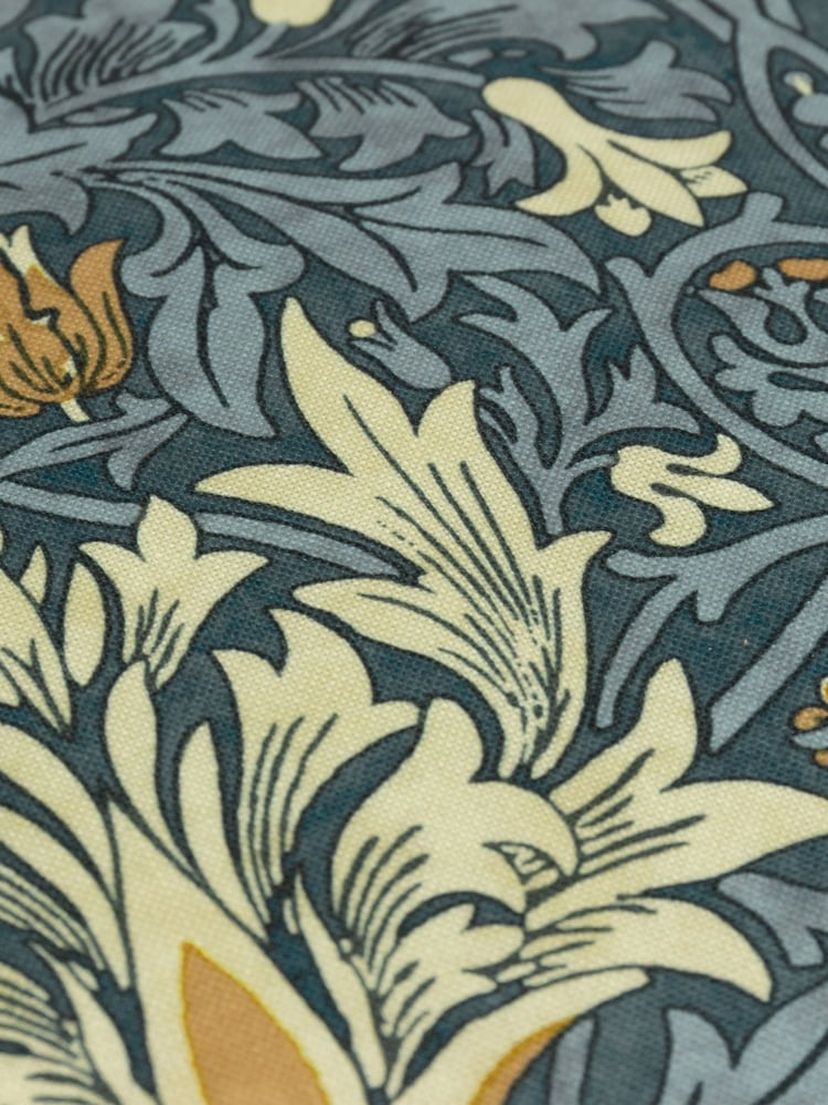 Morris & Co Indigo Snakeshead Printed Outdoor Cushion - Image 3 of 3