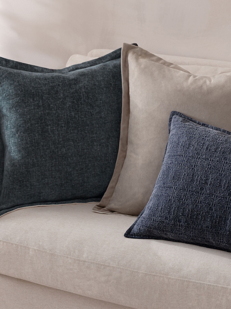 Yard Indigo Ramas Jacquard Feather Filled Cushion - Image 3 of 7