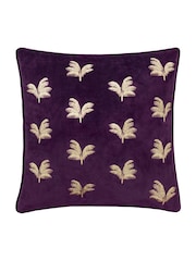 Paoletti Guilded Palms Feather Filled Cushion - صورة 1 من 4