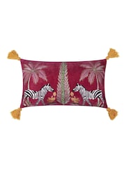 Wylder Kalahari Embroidered Velvet Cushion - Imagen 2 de 5