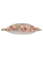 Wylder Tropics Peach Okara Elephant Printed Ruffle Cushion - Image 5 of 6