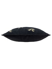 Paoletti Black Guilded Palms Polyester Filled Cushion - Image 4 of 6