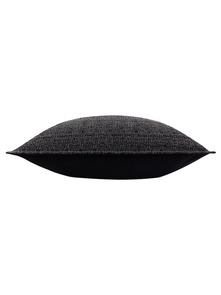 Yard Black Ramas Jacquard Polyester Filled Cushion - Image 3 of 4