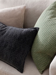 Yard Black Ramas Jacquard Cushion - Image 6 of 6